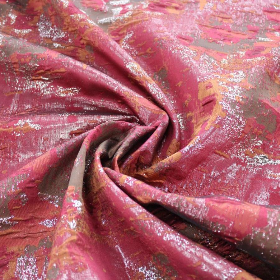 BROCADE Dress Fabrics Wine Brocade 150cm (7810332819545)