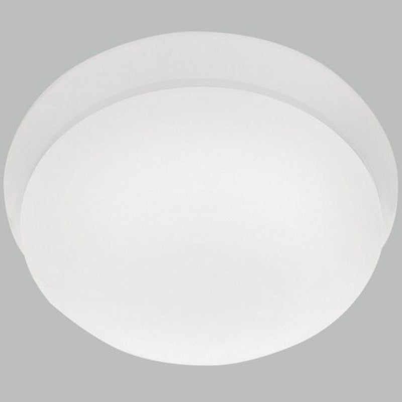 Brightstar CF017 LG WH, CF017 SM WH Metal LED Ceiling Fitting with Polycarbonate Cover (Multiple Sizes).