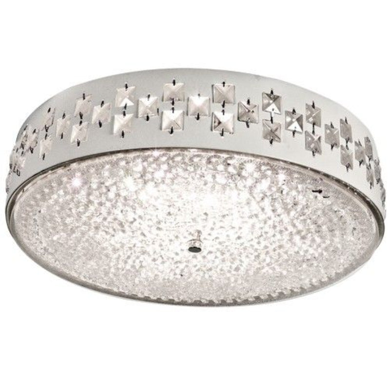 Brightstar CF118/24 WATT LED 24W LED Ceiling Fitting with Glass and Crystals.