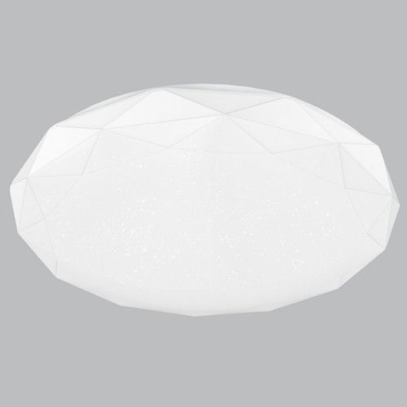 Brightstar CF257 COOL 24W LED 4000K Star Ceiling Light with Cheese Fitting with Hexagonal Shape Starlight Patterned PC Cover and Metal Base