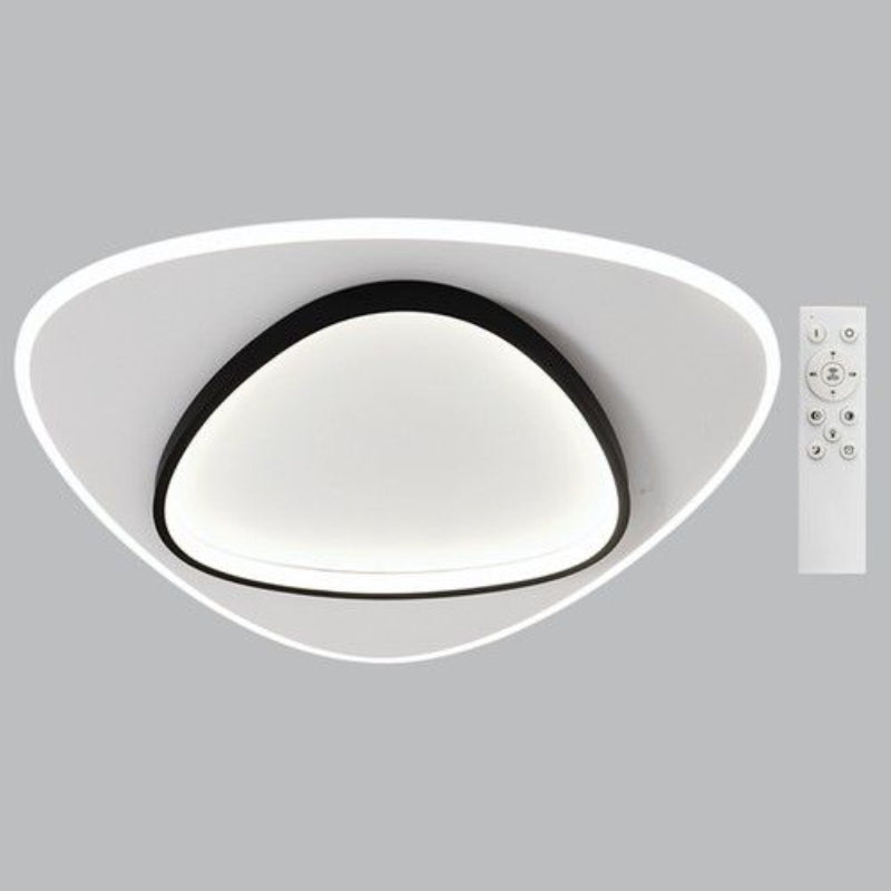 Brightstar CF279 BK/WH 70W LED CCT Metal Acrylic and PVC Ceiling Fitting with 2.4G Dimmable Remote Control Sandy White and Black.