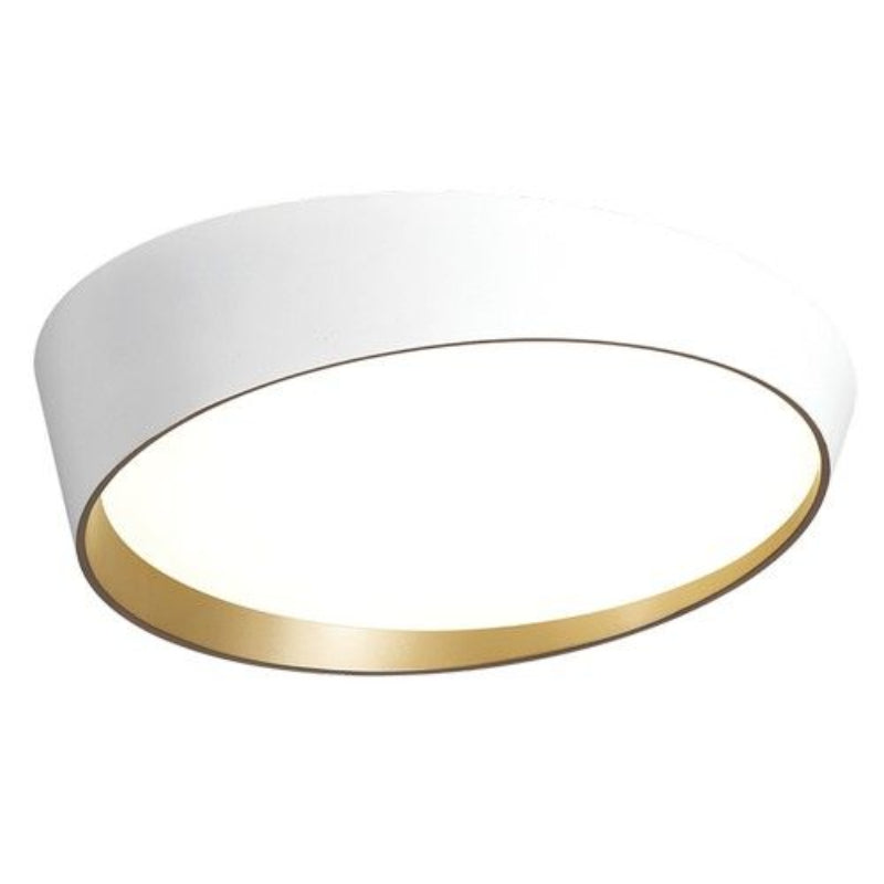 Brightstar CF445 WHITE/COPPER 24W LED Metal Ceiling Fitting with Acrylic Diffuser White and Copper.