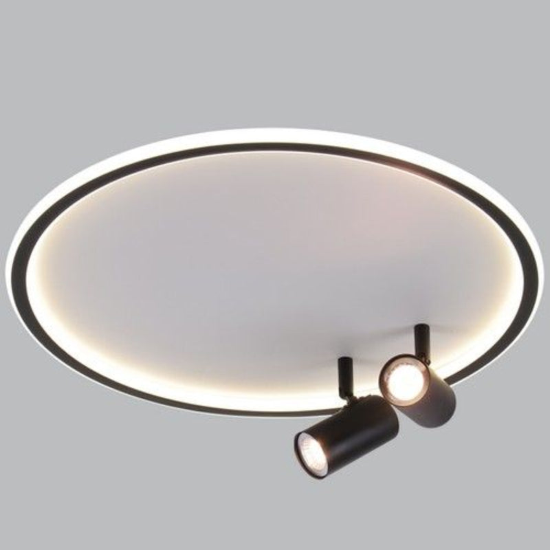 Brightstar CF606/2 BLACK 60W LED 2 x GU10 Metal and Plastic Ceiling Light Black