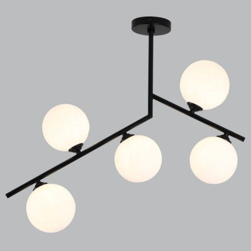 Brightstar CF607/5 BLACK Metal and Plastic Ceiling Light 5 x G9 Black