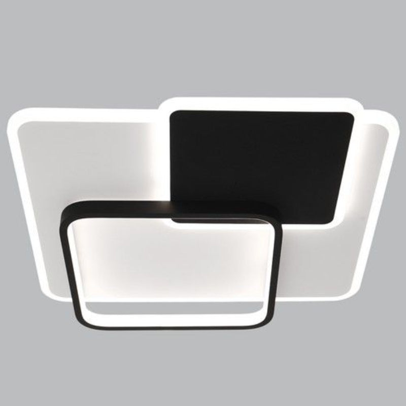 Brightstar CF612 CCT LED 45W Metal and Acrylic Ceiling Light 3 CCT Slide Switch Black and White