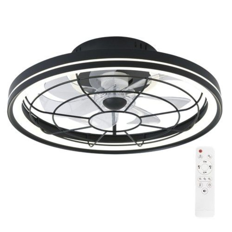 Brightstar FCF020 BLACK 38W LED CCT Ceiling Fan with Remote Control 15W DC Copper Coil Motor Fan Black.