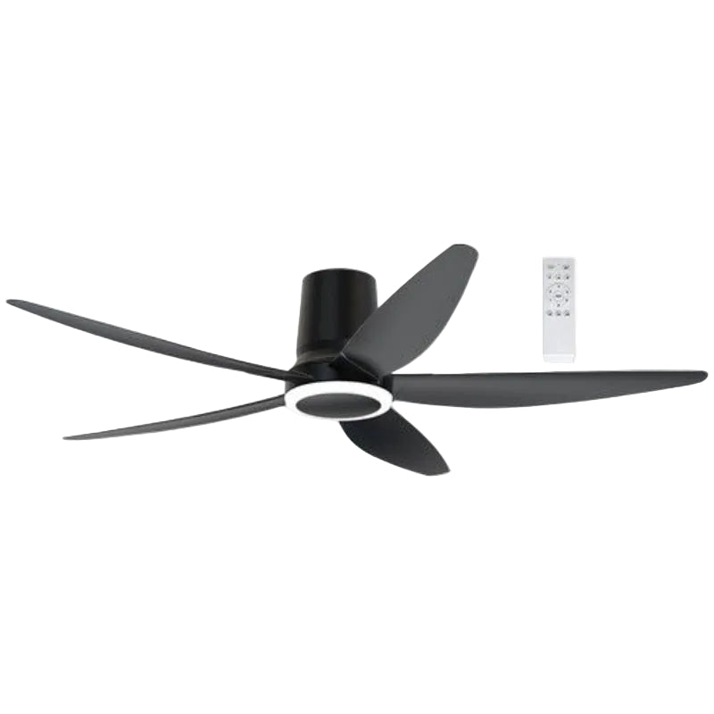 Brightstar FCF119 BLACK 18W LED CCT 35W Dc Motor 5 ABS Blades Ceiling Fan Black with 6 Speed Remote Control
