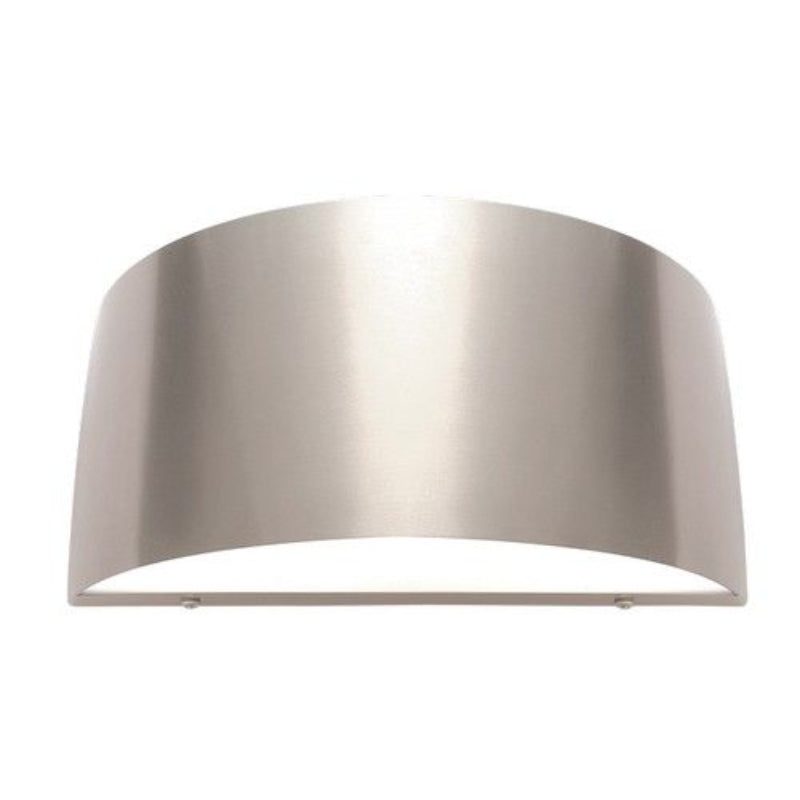 Brightstar L080 STAINLESS Stainless Steel with Opal Polycarbonate E27 IP44 Outdoor Wall Light.