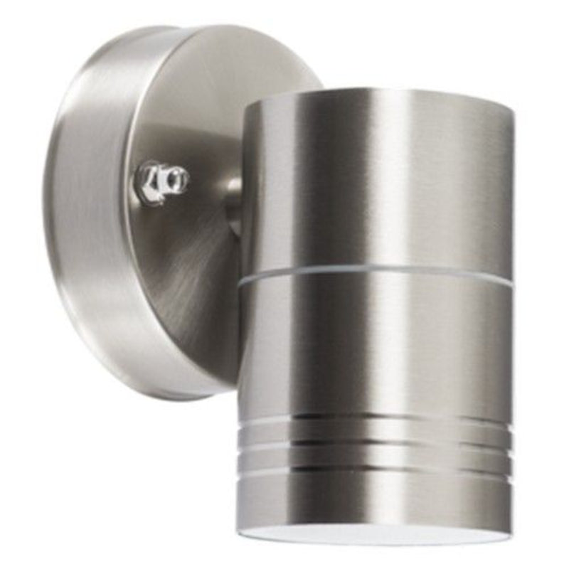 Brightstar L198 STAINLESS 1 Way Down Facing Stainless Steel GU10 Outdoor Wall Light.