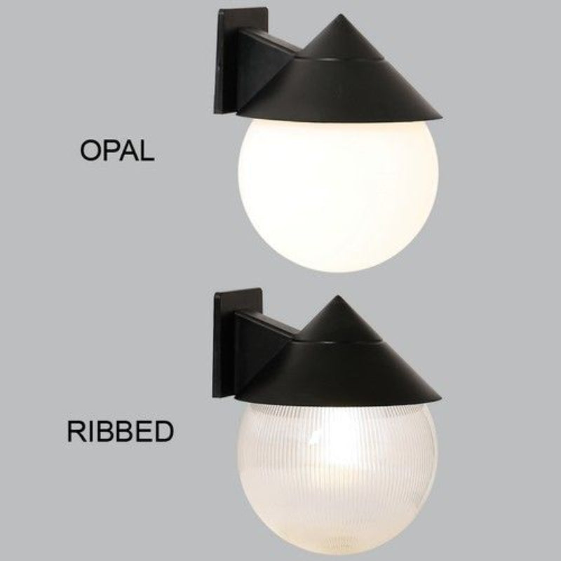 Brightstar L303 OPAL PVC Base with Polycarbonate Cover IP44 E27 Outdoor Wall Light