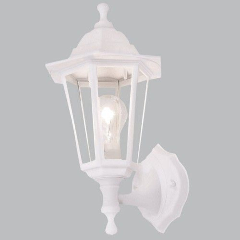 Brightstar L320 BLACK, L320 WHITE Polypropylene 6 Panel Upfacing Wall Light (Multiple Colours/Finishes)