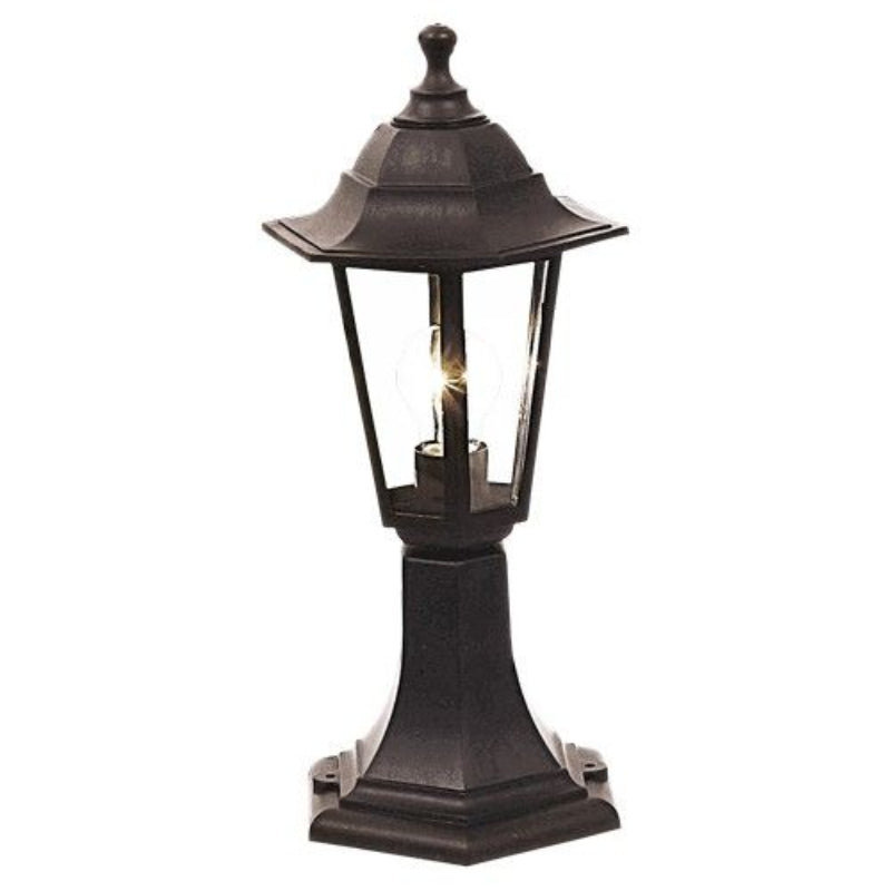 Brightstar L322 BLACK, L322 WHITE Polypropylene 6 Panel Pillar Lantern Light (Multiple Colours/Finishes).
