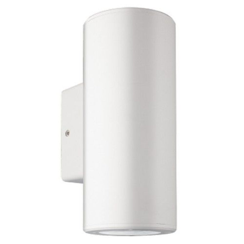 Brightstar L345 BLACK, L345 WHITE Up and Down Facing ABS With Clear Pc Cover IP54 2xGU10 Outdoor Wall Light (Multiple Colours/Finishes).