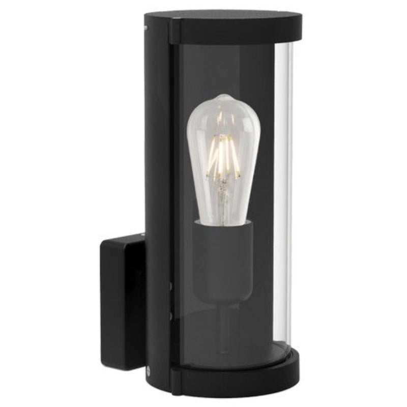 BrightStar L370 MATT BK Up Facing Aluminium Lantern with Clear Glass
