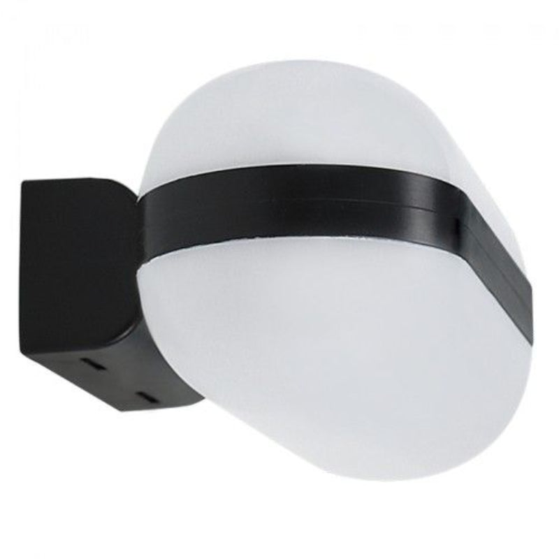 Brightstar L377 MATT BLACK PC LED Wall Light IP65 - 10W LED( Included)