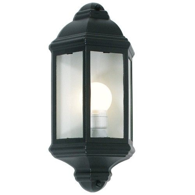 Brightstar L5001 BLACK 3 Panel Half Lantern Die Cast Aluminium.