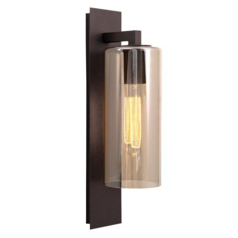 Brightstar L510 COFFEE Down Facing Coffee Colour Metal Lantern with Amber Glass