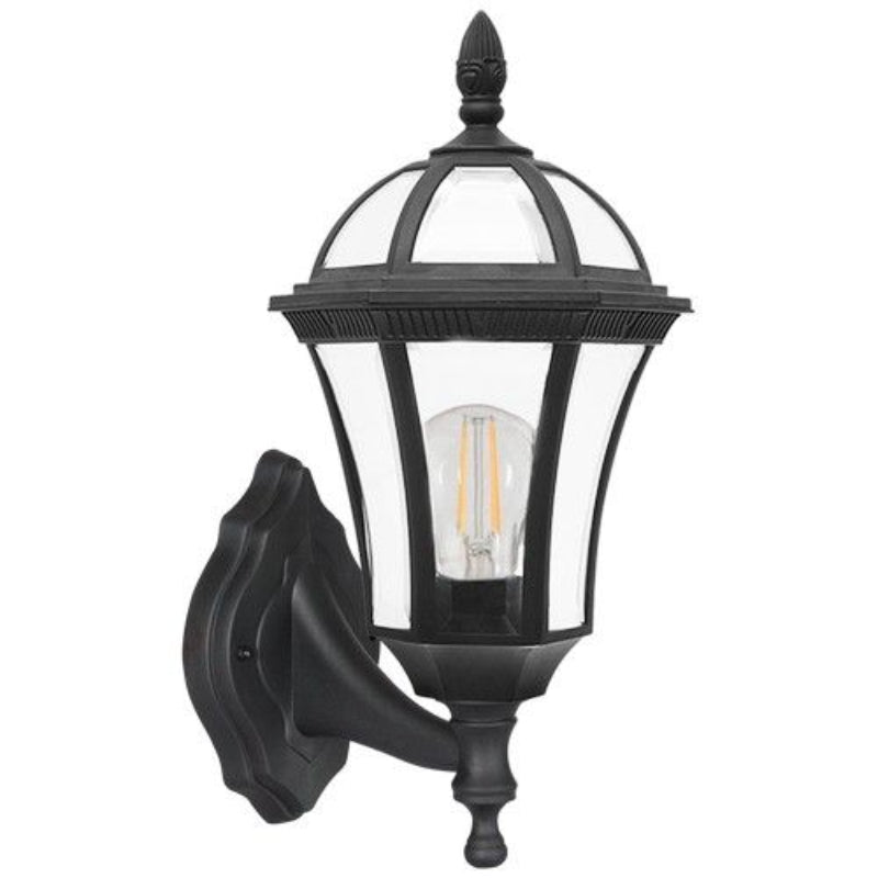 Brightstar L568 BLACK 6 Panel Up Facing Polypropylene Base with Clear PC IP44.