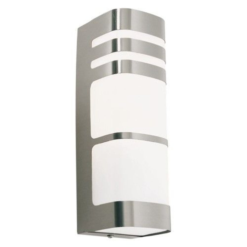 Brightstar L607 STAINLESS Stainless Steel with White Polycarbonate Cover Outdoor Wall Light