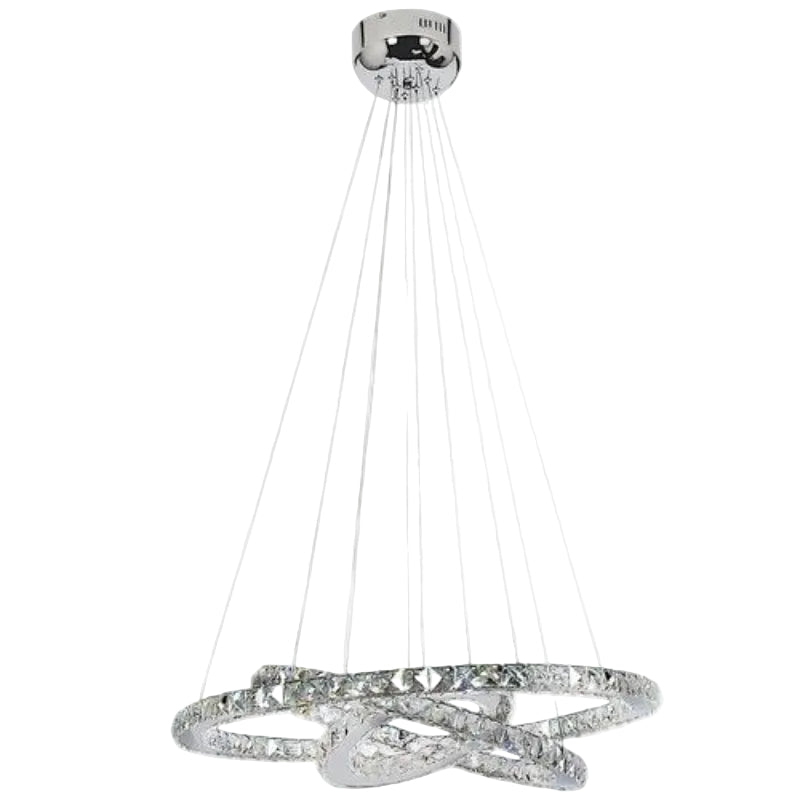 Brightstar PEN487 LED Stainless Steel LED Pendant with Crystals