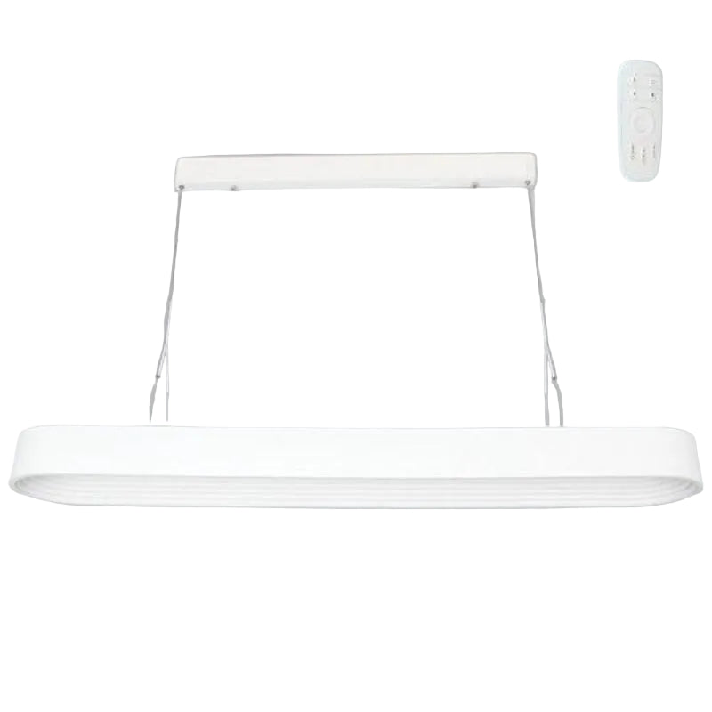 Brightstar PEN688 WHITE 44W LED CCT Metal and Plastic Pendant with Remote Control White.