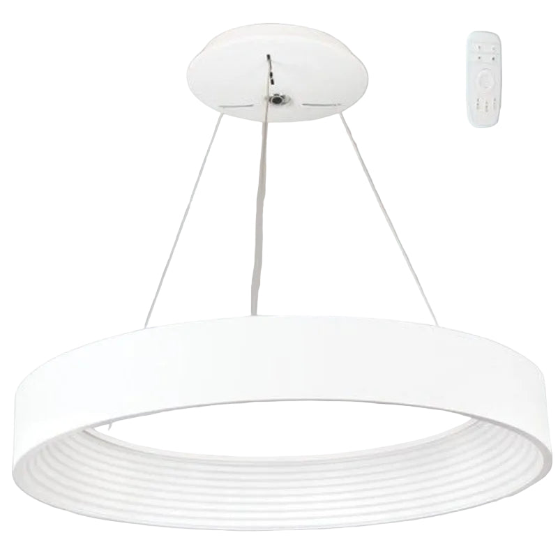 Brightstar PEN690 WHITE 32W LED CCT Metal and Plastic Pendant with Remote Control White