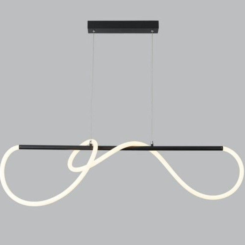 Brightstar PEN816 MATT BLACK 27W Metal and Flexible LED CCT Silicone Tubing Pendant Matt Black