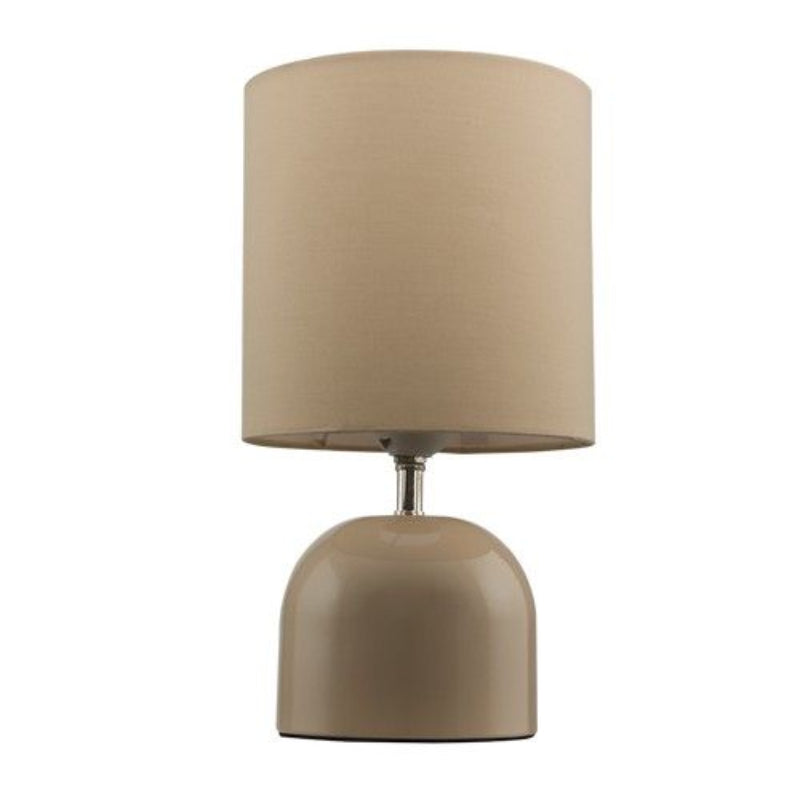 Brightstar TL202 BEIGE Metal Table Lamp with Fabric Shade Beige.