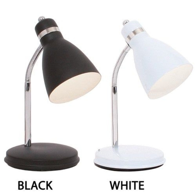 Brightstar TL310 BLACK Metal Desk Lamp with Flexi Arm Black.