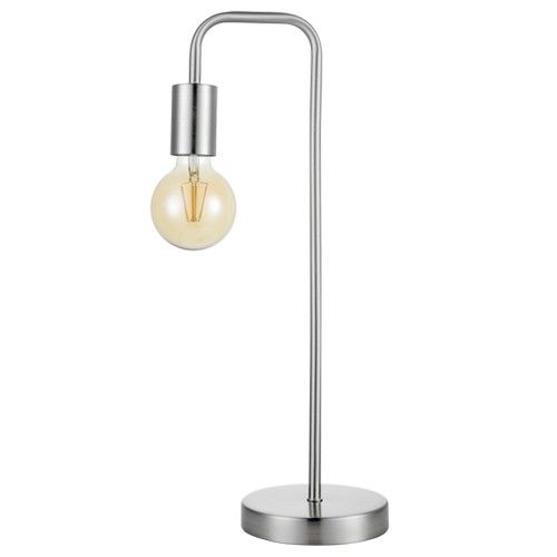 Brightstar TL622 SATIN Satin Chrome Metal Table Lamp Satin Chrome.