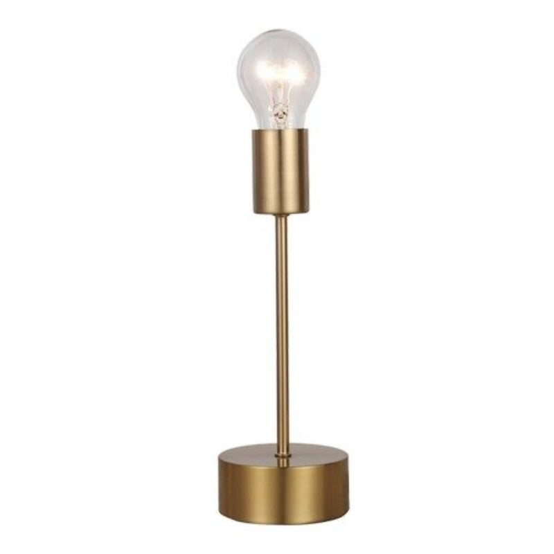 BrightStar TL636 SATIN BRASS Metal Table Lamp - 1 x 40W ES (Not Included) Satin Brass.