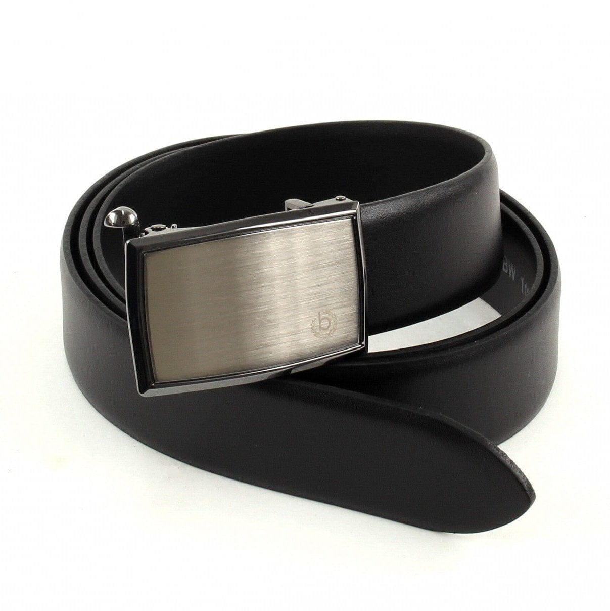 Bugatti Belts Bugatti Domed Leather belt with automatic Buckle Black