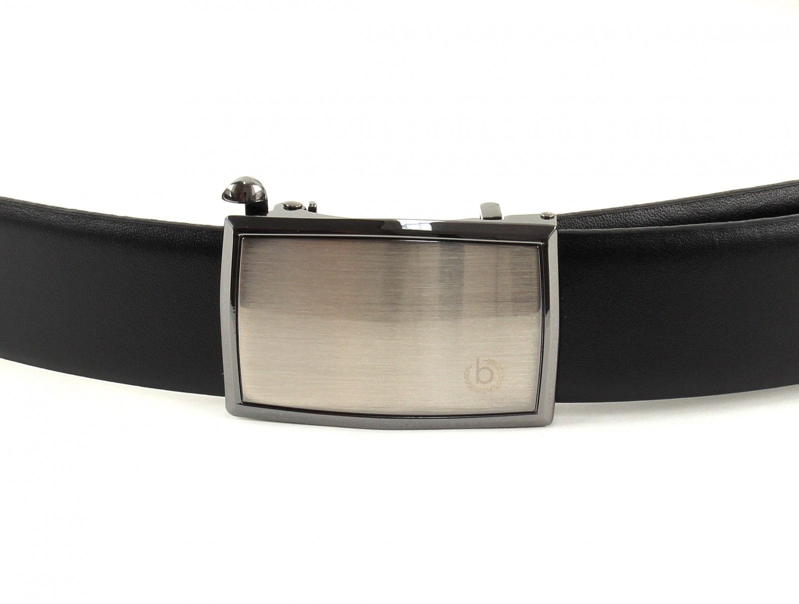 Bugatti Belts Bugatti Domed Leather belt with automatic Buckle Black