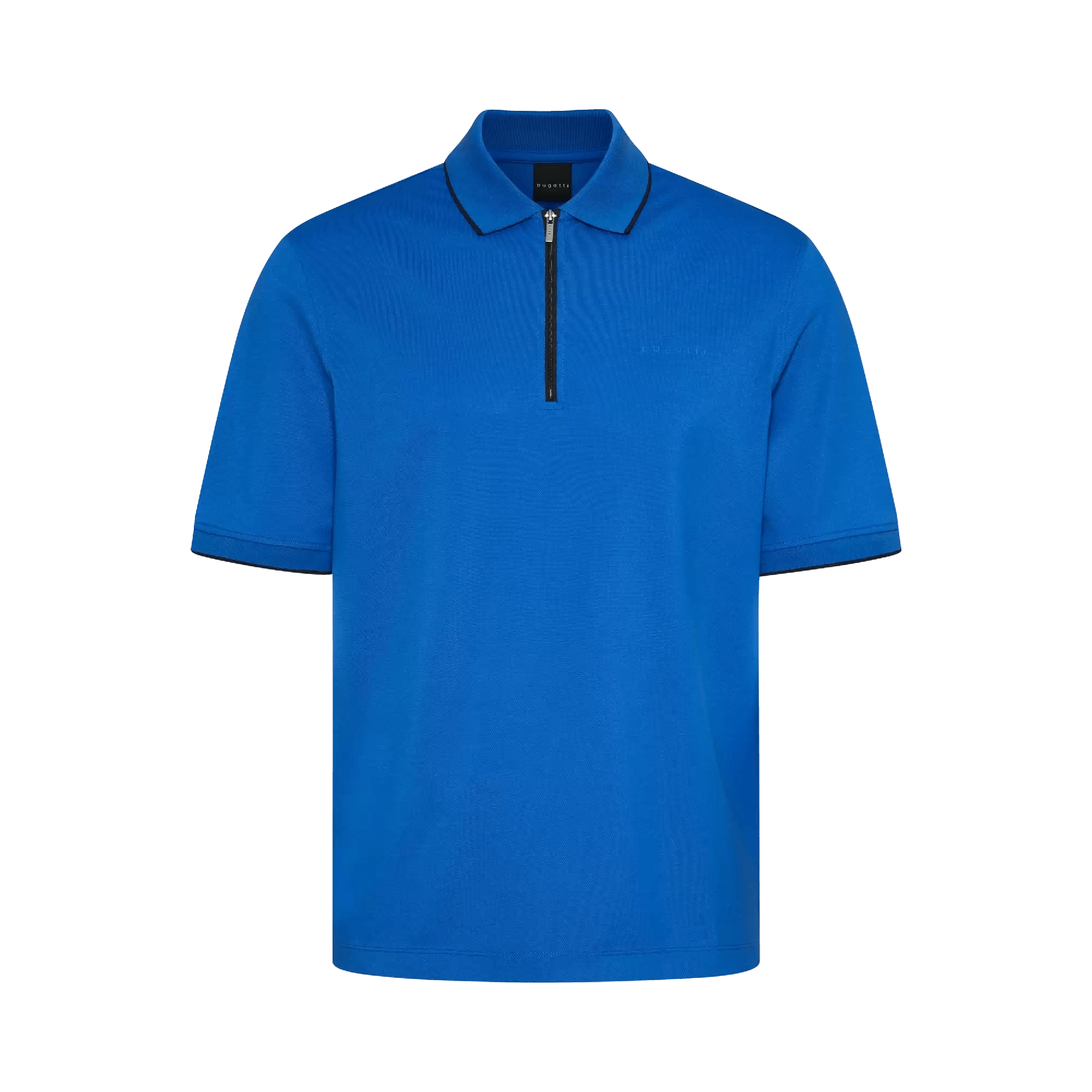 Bugatti Golf T Shirt Bugatti Men's Golf T Shirt With Zip Blue (7778114535513)
