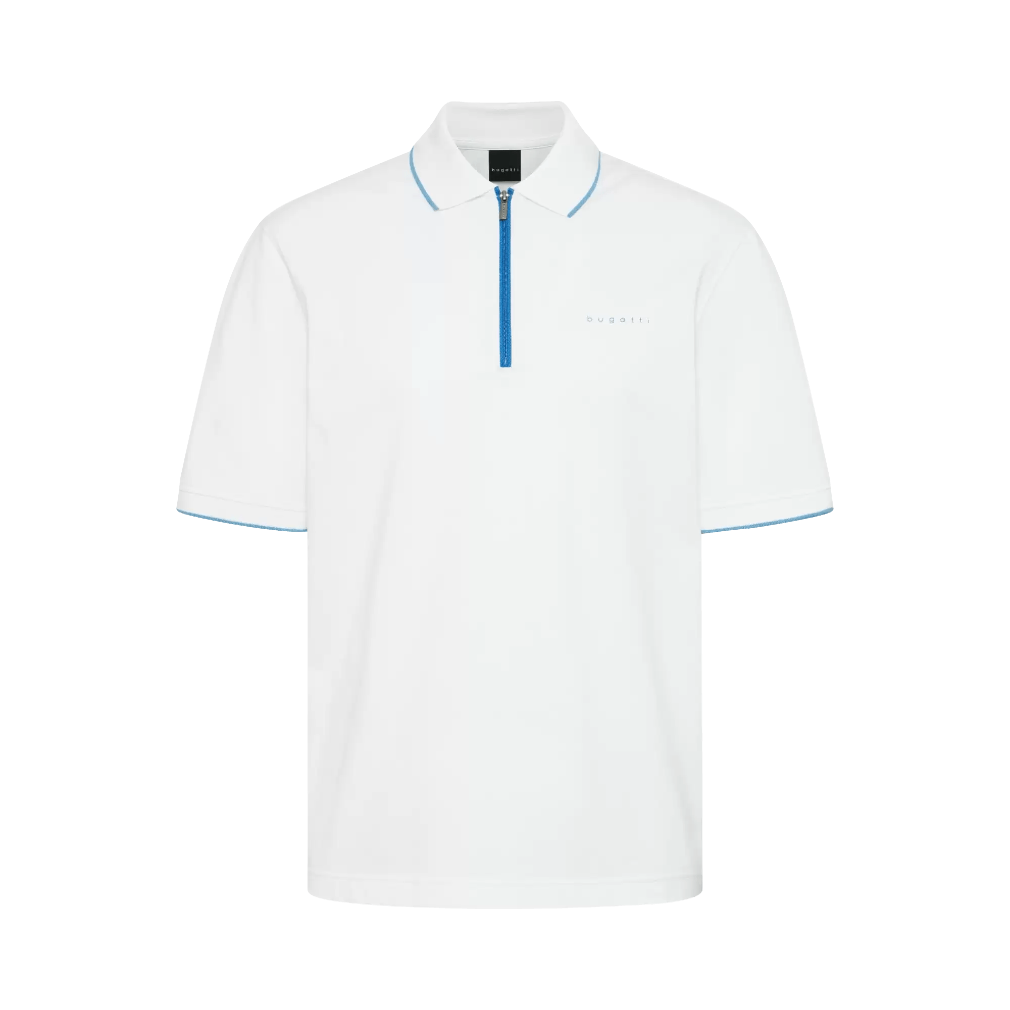 Bugatti Golf T Shirt Bugatti Men's Golf T Shirt With Zip White (7778133475417)