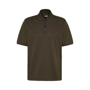 Bugatti Golf T Shirt Bugatti Polo shirt With zip in olive (7506286018649)