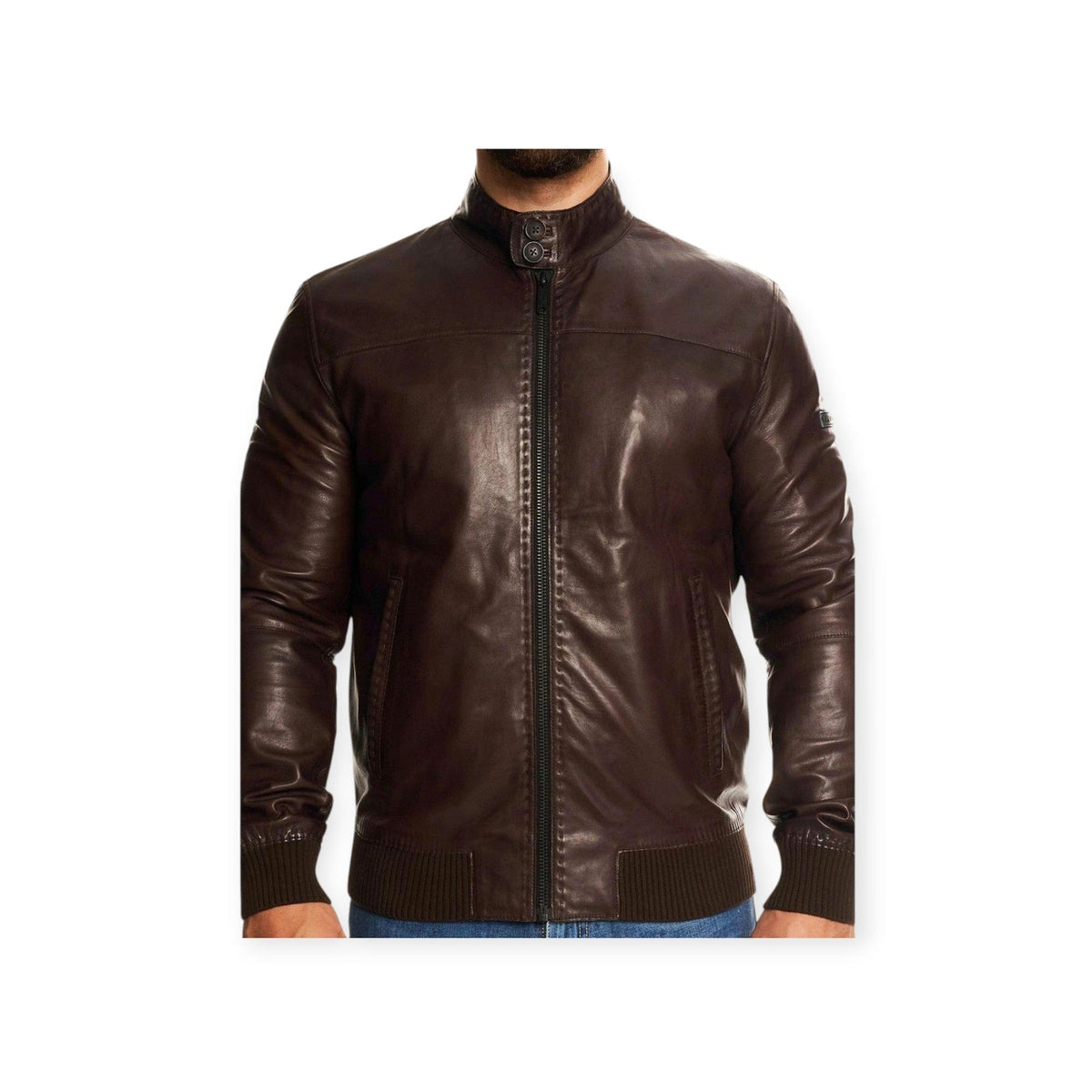 Bugatti Jacket 52 Bugatti Mens Leather Jacket Brown