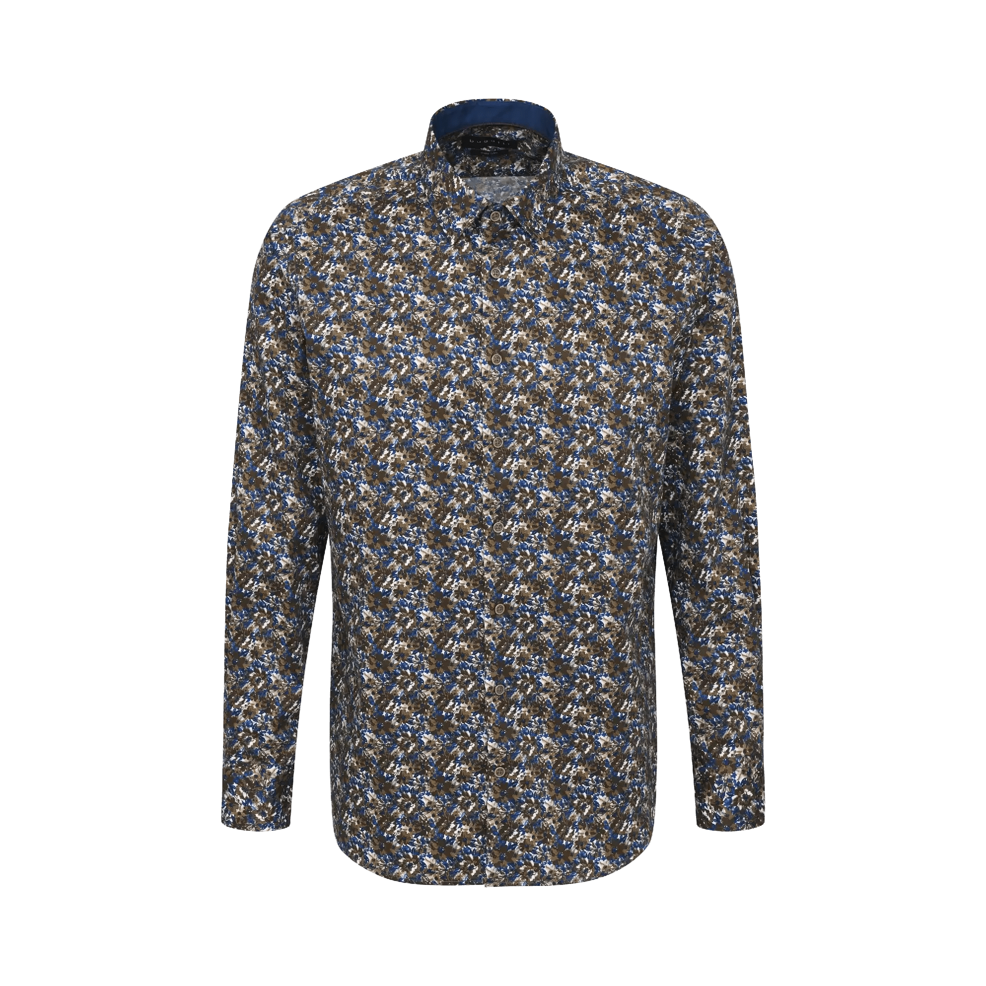 Bugatti Shirts Bugatti Shirt Multi Brown (7778003484761)