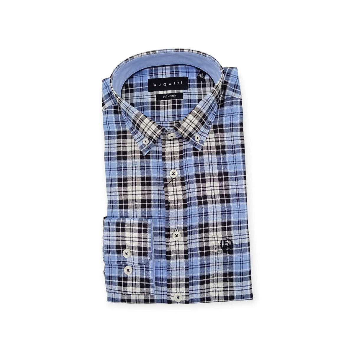 Buggati shirt Bugatti Men's Check Shirt Navy 9350