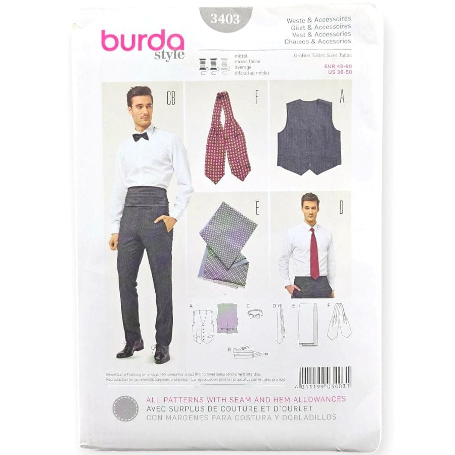 Burda Pattern Habby 36-50 3403 Burda Style Sewing Patterns