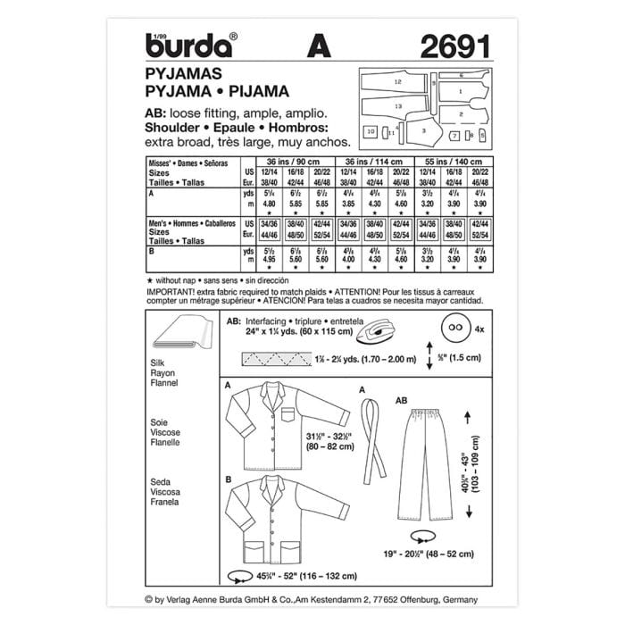 Burda Pattern Habby Burda Pattern 2691 (7507029131353)