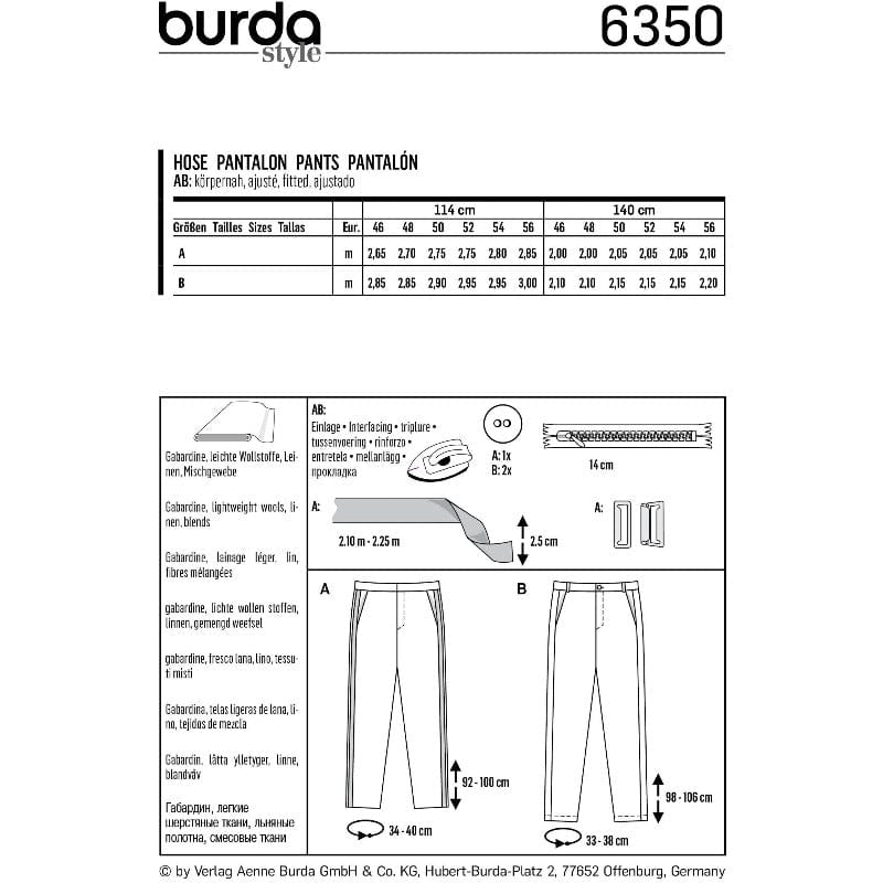 Burda Pattern Habby Burda Pattern 6350 (7507025887321)