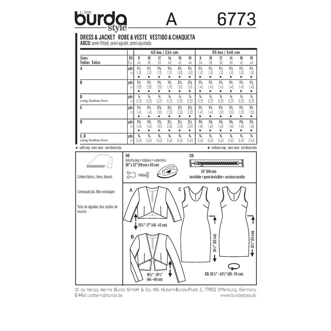 Burda Pattern Habby Burda Pattern 6773 (7508433371225)