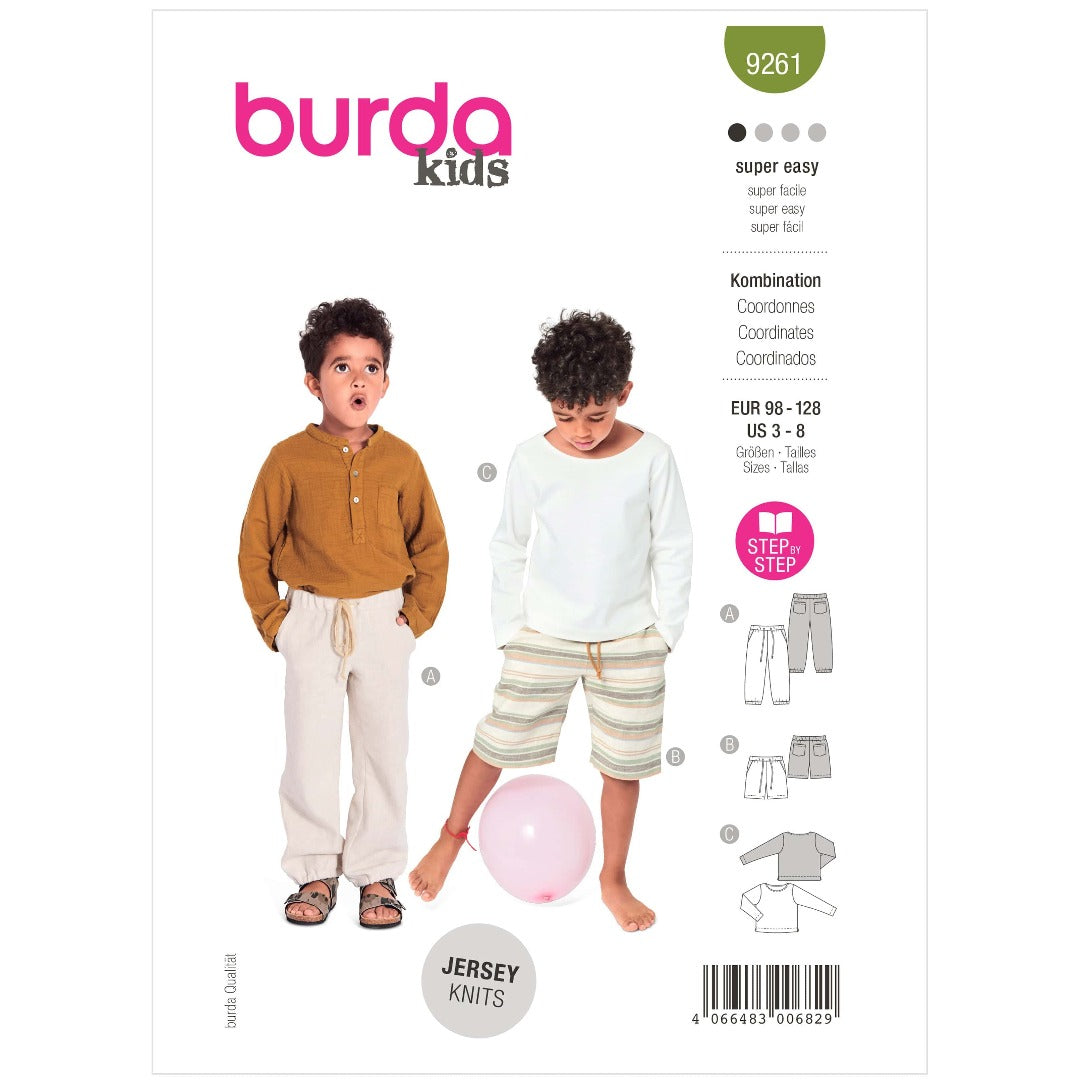Burda Pattern Habby Burda Pattern 9261 (7507025231961)