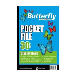 Butterfly Butterfly A4 Pocket File Display Book 30-Pocket (7314410537049)