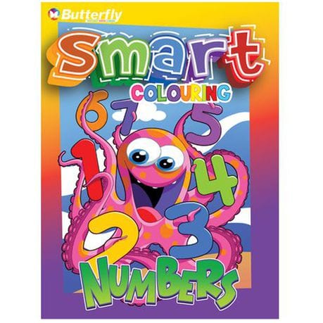 Butterfly Butterfly Number Smart Colouring 96 Pages (7409414766681)