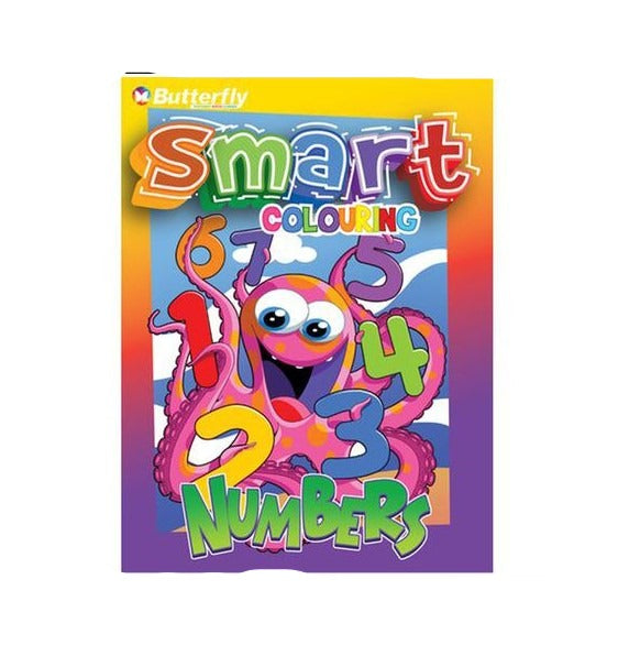 Butterfly Butterfly Number Smart Colouring 96 Pages (7409414766681)