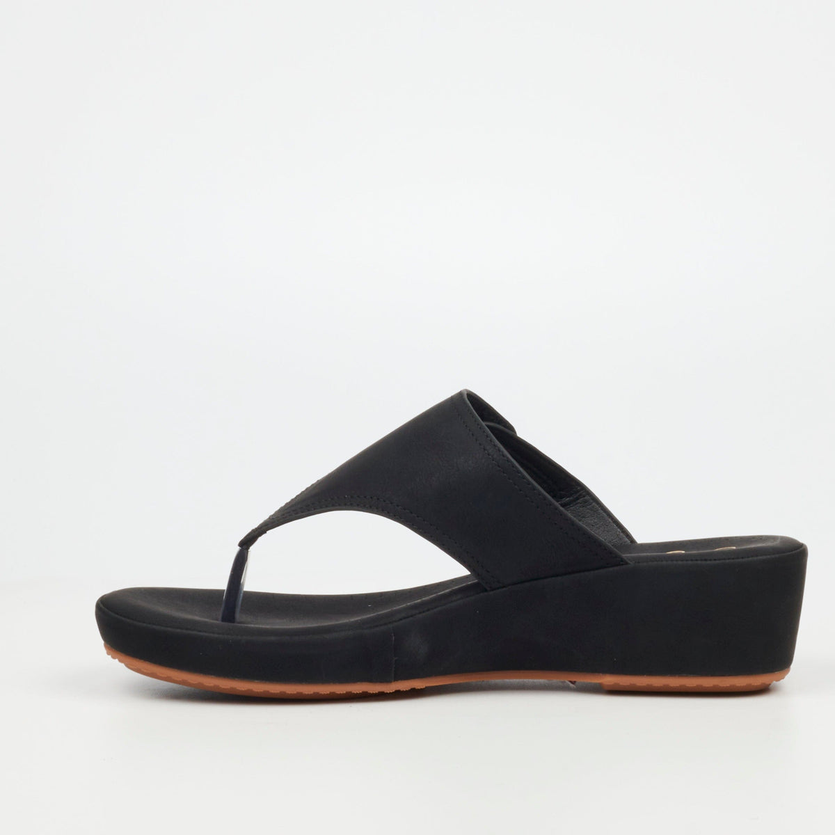 Butterfly Feet Ladies Sandals Butterfly Feet Alba 1 Faux Nubuck Shoes – Black