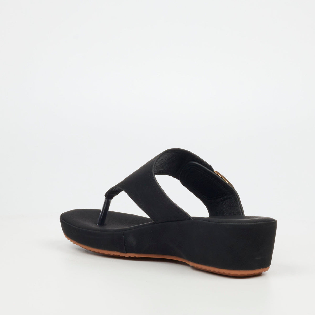 Butterfly Feet Ladies Sandals Butterfly Feet Alba 1 Faux Nubuck Shoes – Black