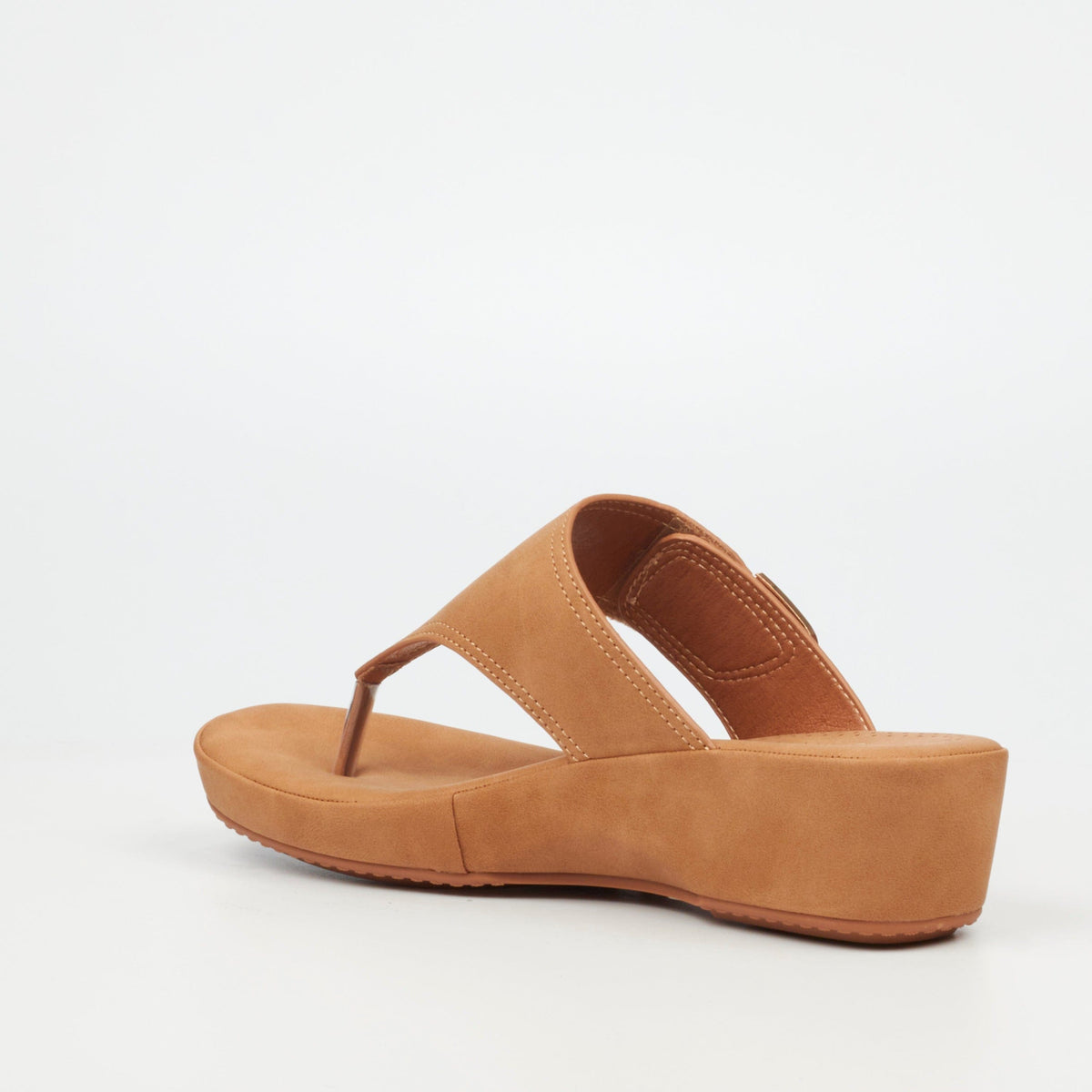 Butterfly Feet Ladies Sandals Butterfly Feet Alba 1 Faux Nubuck Shoes – Tan